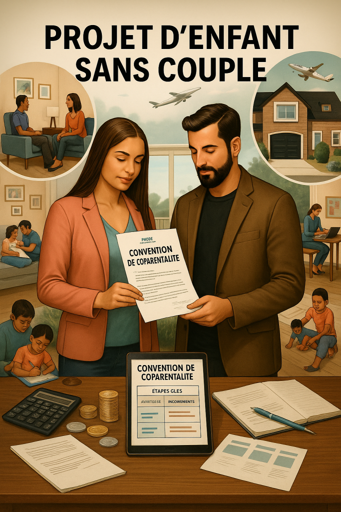LES ETAPES DU PROJET D'ENFANT SANS COUPLE PAR CONTRAT D'AVOCAT